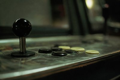 Arcade-Joystick mit Tasten, Makro seitlich
