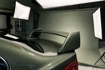 Studiofoto-Aufbau um ein Tuning-Heck